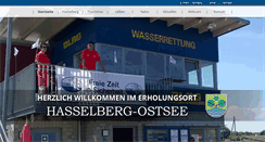 Desktop Screenshot of hasselberg-ostsee.de